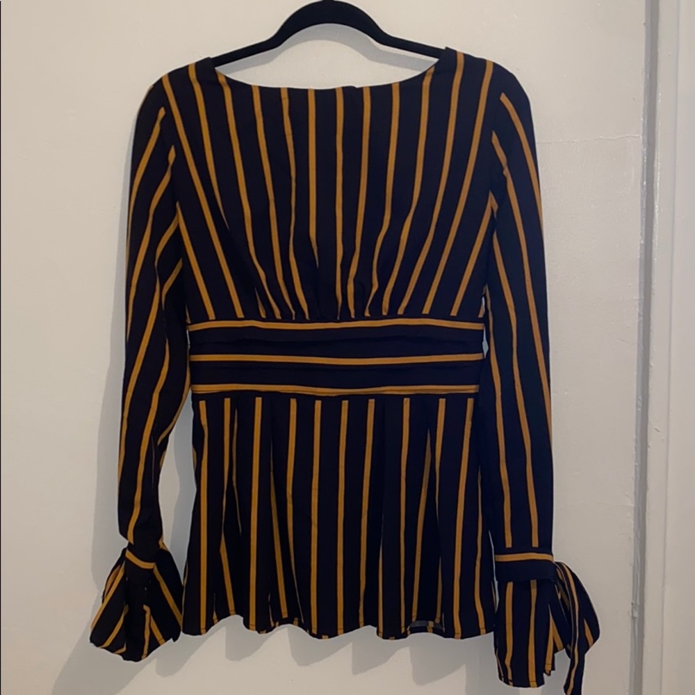DO+BE Peplum Open Back Top